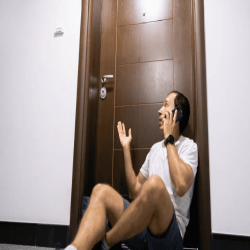 Ouverture de porte clé cassée